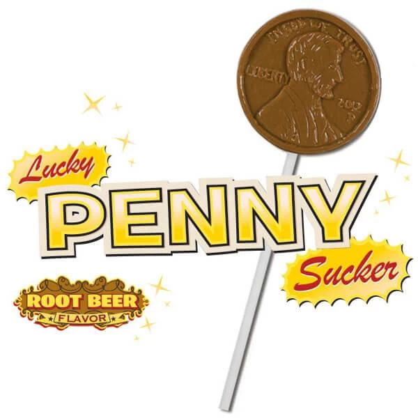 Archie McPhee Lucky Penny Lollipops: 2-Piece Set 5 Archie McPhee Lucky Penny Lollipops: 2-Piece Set - Image 3
