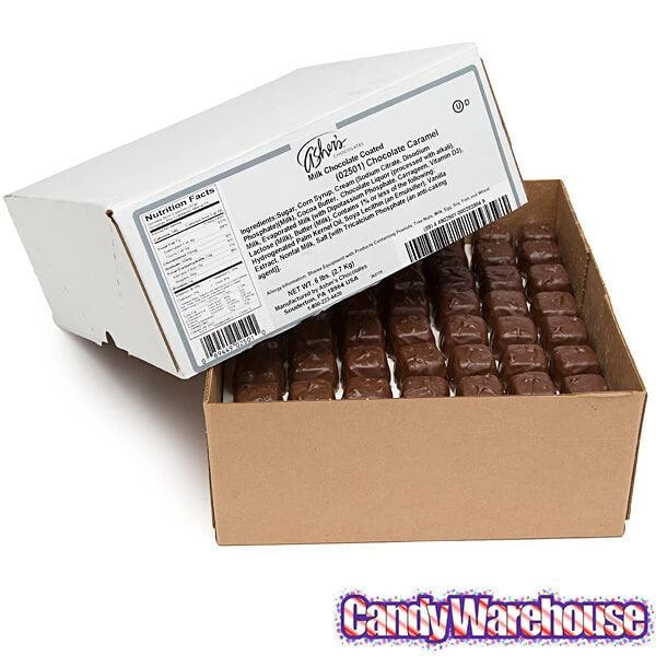 Asher's Chocolate Covered Chocolate Caramels - Milk: 6LB Box 6 Asher's Chocolate Covered Chocolate Caramels - Milk: 6LB Box - Image 4