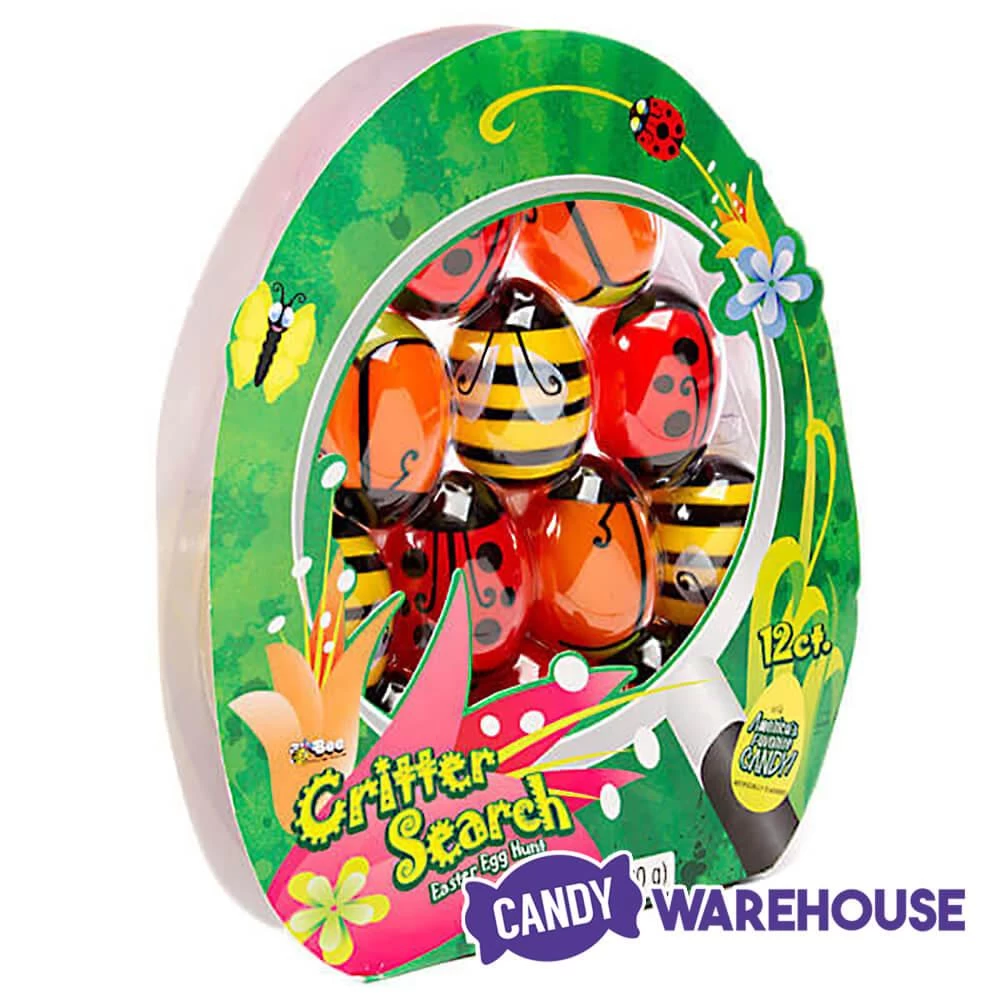 Bee International Critter Plastic Easter Eggs With Candy: 12-Piece Pack 4 Bee International Critter Plastic Easter Eggs With Candy: 12-Piece Pack - Image 2