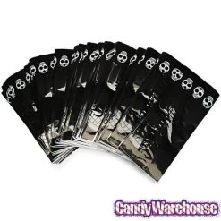 Black Cello Candy Bags With Day Of The Dead Skulls: 100-Piece Box -Candy Store black cello candy bags with day of the dead skulls 100 piece box candy warehouse 3