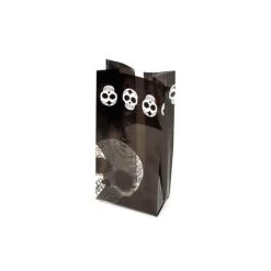 Black Cello Candy Bags With Day Of The Dead Skulls: 100-Piece Box -Candy Store black cello candy bags with day of the dead skulls 100 piece box candy warehouse 4