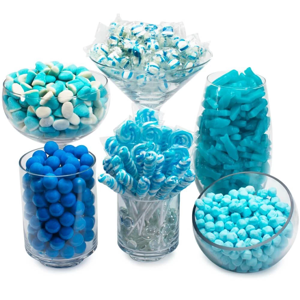 Blue Candy Bar Table Assortment 3 Blue Candy Bar Table Assortment