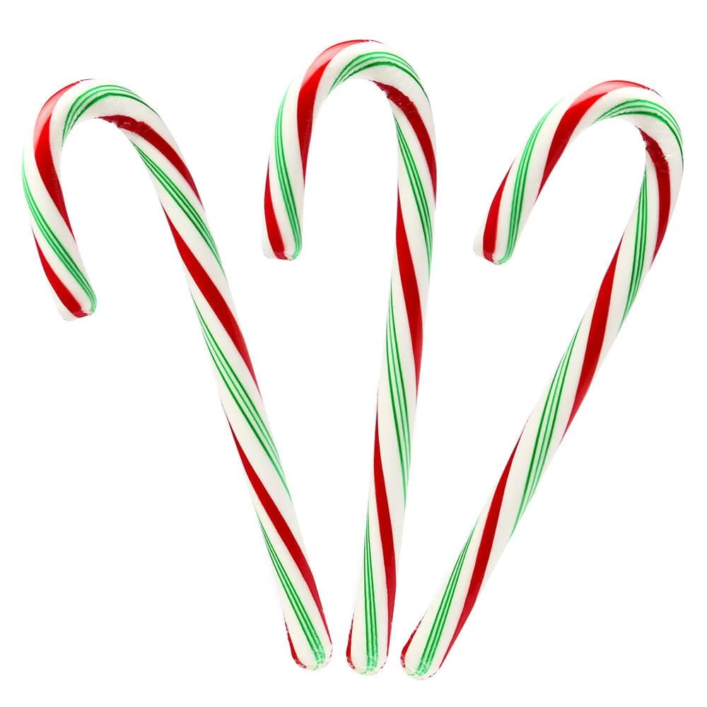 Bobs Sweet Stripes Red, White And Green Peppermint Candy Canes: 12-Piece Box 3 Bobs Sweet Stripes Red, White And Green Peppermint Candy Canes: 12-Piece Box