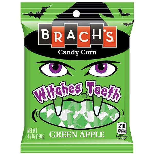 Brach's Witches Teeth Green Apple Candy Corn: 3LB Box 3 Brach's Witches Teeth Green Apple Candy Corn: 3LB Box