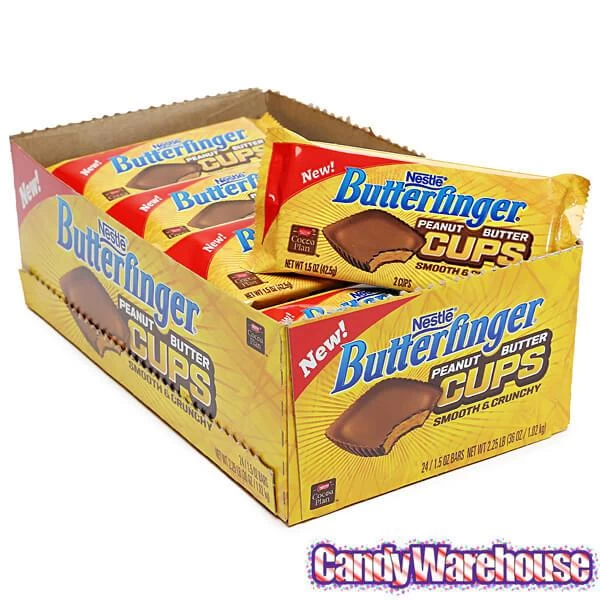 Butterfinger Peanut Butter Cups Candy Packs: 24-Piece Box 6 Butterfinger Peanut Butter Cups Candy Packs: 24-Piece Box - Image 4