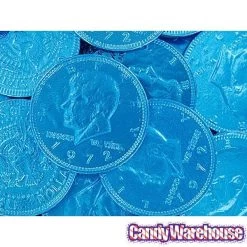 Caribbean Blue Foiled Milk Chocolate Coins: 1LB Bag 11 Caribbean Blue Foiled Milk Chocolate Coins: 1LB Bag -Candy Store caribbean blue foiled milk chocolate coins 1lb bag candy warehouse 5
