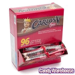 Carlos V Mini Milk Chocolate Bars: 96-Piece Box -Candy Store carlos v mini milk chocolate bars 96 piece box candy warehouse 4