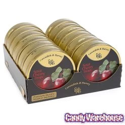 Cavendish & Harvey Hard Candy Drops Tins - Sour Cherry: 12-Piece Box -Candy Store cavendish and harvey hard candy drops tins sour cherry 12 piece box candy warehouse 3