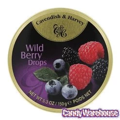 Cavendish & Harvey Hard Candy Drops Tins - Wild Berry: 12-Piece Box -Candy Store cavendish and harvey hard candy drops tins wild berry 12 piece box candy warehouse 3
