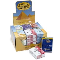 Chocolate Candy Cigarettes Packs: 24-Piece Display