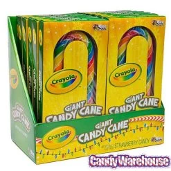 Crayola Giant Candy Canes: 12-Piece Box 7 Crayola Giant Candy Canes: 12-Piece Box -Candy Store crayola giant candy canes 12 piece box candy warehouse 3
