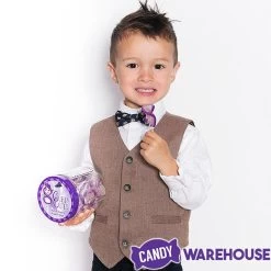 CurlyCutes Petite Crystal Ribbon Pops - Purple Grape: 20-Piece Jar -Candy Store curlycutes petite crystal ribbon pops purple grape 20 piece jar candy warehouse 3