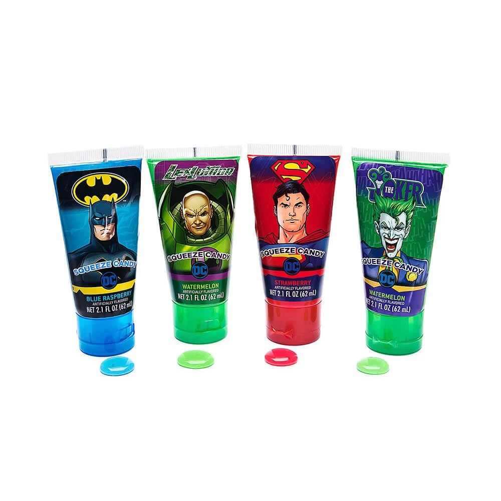 DC Comics Squeeze Candy Tubes: 12-Piece Display 3 DC Comics Squeeze Candy Tubes: 12-Piece Display
