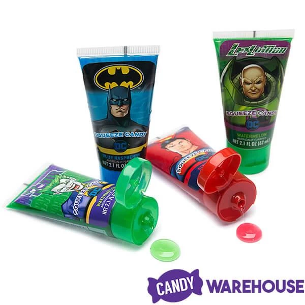 DC Comics Squeeze Candy Tubes: 12-Piece Display 5 DC Comics Squeeze Candy Tubes: 12-Piece Display - Image 3