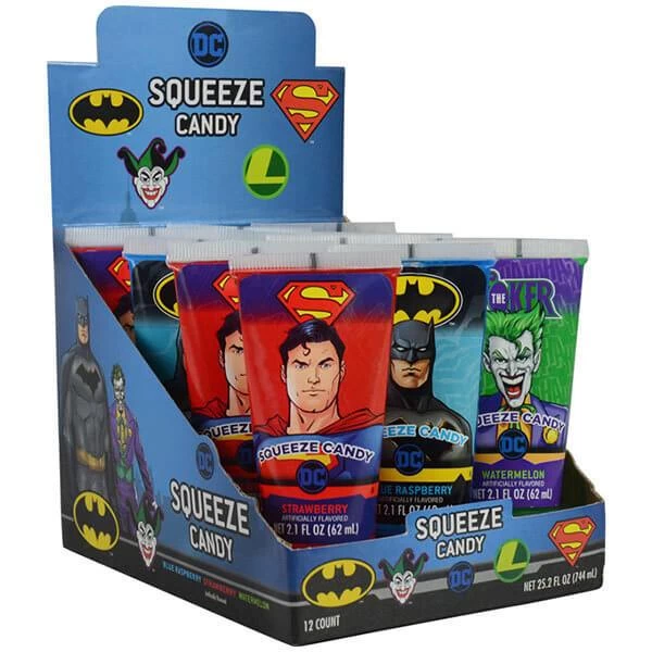 DC Comics Squeeze Candy Tubes: 12-Piece Display 6 DC Comics Squeeze Candy Tubes: 12-Piece Display - Image 4