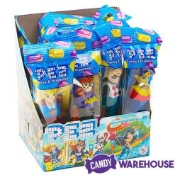 DC Superhero Girls PEZ Candy Packs: 12-Piece Display -Candy Store dc superhero girls pez candy packs 12 piece display candy warehouse 3