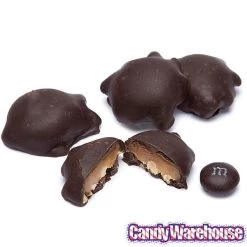 DeMet's Turtles Minis Caramel Nut Cluster Chocolates - Dark Almond: 5-Ounce Bag -Candy Store demet s turtles minis caramel nut cluster chocolates dark almond 5 ounce bag candy warehouse 3