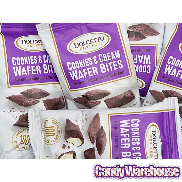 Dolcetto Cookies & Cream-Filled Wafer Bites Packs: 24-Piece Display 6 Dolcetto Cookies & Cream-Filled Wafer Bites Packs: 24-Piece Display - Image 4