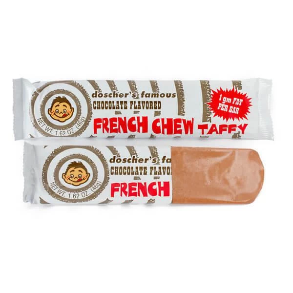 Doscher's French Chew Taffy Bars - Chocolate: 24-Piece Box 3 Doscher's French Chew Taffy Bars - Chocolate: 24-Piece Box