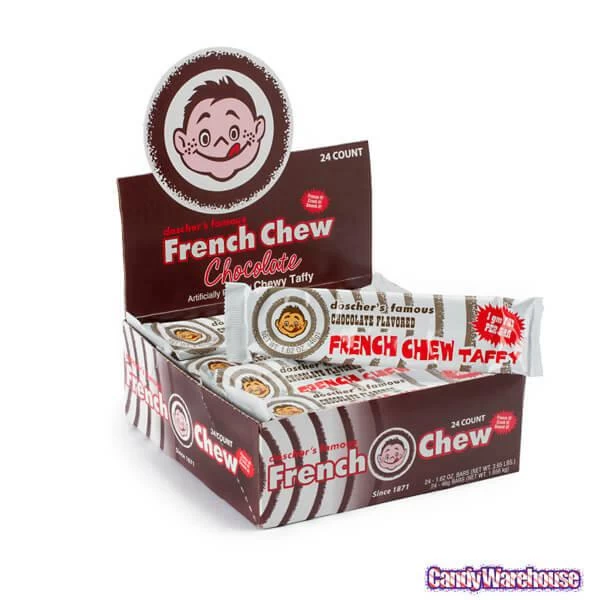 Doscher's French Chew Taffy Bars - Chocolate: 24-Piece Box 4 Doscher's French Chew Taffy Bars - Chocolate: 24-Piece Box - Image 2
