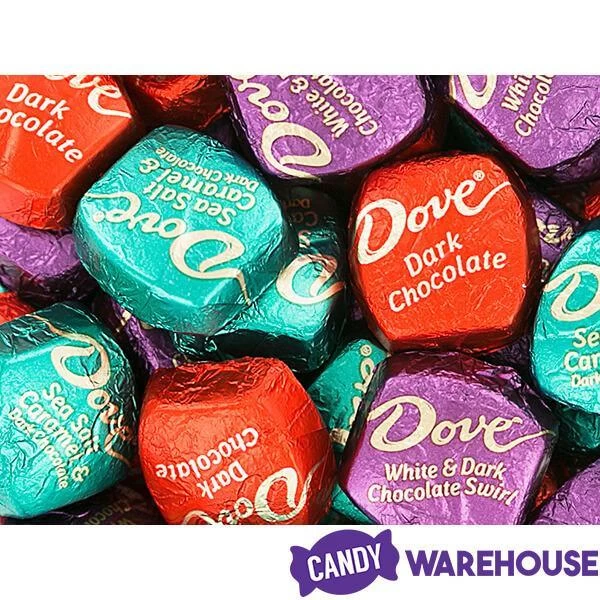 Dove Dark Chocolate Squares Assortment: 120-Piece Bag 4 Dove Dark Chocolate Squares Assortment: 120-Piece Bag - Image 2