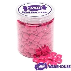 Dubble Bubble Chiclets Chewing Gum Tabs - Pink: 1.5LB Jar -Candy Store dubble bubble chiclets chewing gum tabs pink 1 5lb jar candy warehouse 5