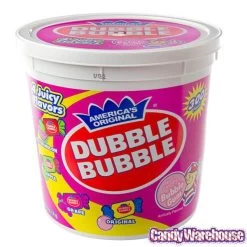 Dubble Bubble Gum - Assorted: 300-Piece Tub -Candy Store dubble bubble gum assorted 300 piece tub candy warehouse 3 93aa4866 d1fa 41cb 9bcf f256704940a1