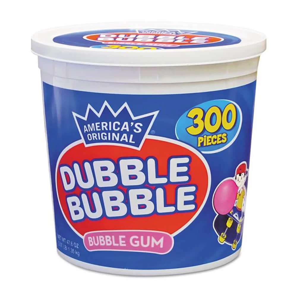 Dubble Bubble Gum - Original: 300-Piece Tub 3 Dubble Bubble Gum - Original: 300-Piece Tub