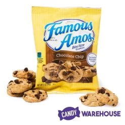 Famous Amos Bite Size Cookie Bags - 36-Piece Box -Candy Store famous amos bite size cookie bags 36 piece box candy warehouse 2