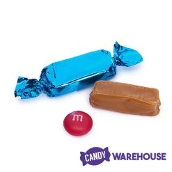 Foiled Caramel Candy - Blue: 180-Piece Bag -Candy Store foiled caramel candy blue 180 piece bag candy warehouse 5