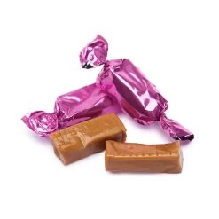 Foiled Caramel Candy - Hot Pink: 180-Piece Bag