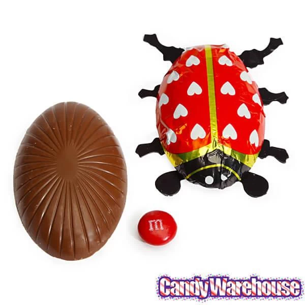 Foiled Milk Chocolate Lady Bugs: 36-Piece Display 4 Foiled Milk Chocolate Lady Bugs: 36-Piece Display - Image 2