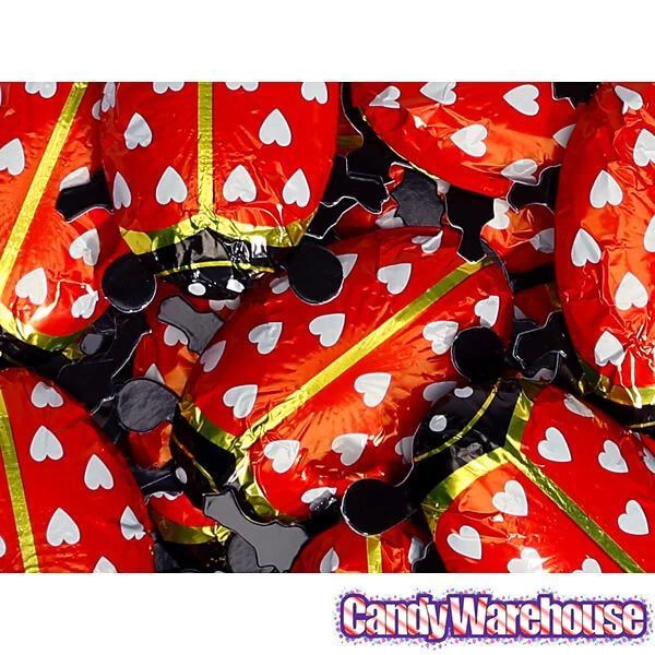 Foiled Milk Chocolate Lady Bugs: 36-Piece Display 6 Foiled Milk Chocolate Lady Bugs: 36-Piece Display - Image 4