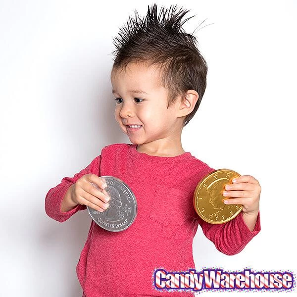 Fort Knox Foiled Milk Chocolate 4-Inch Medallions: 20-Piece Box 6 Fort Knox Foiled Milk Chocolate 4-Inch Medallions: 20-Piece Box - Image 4