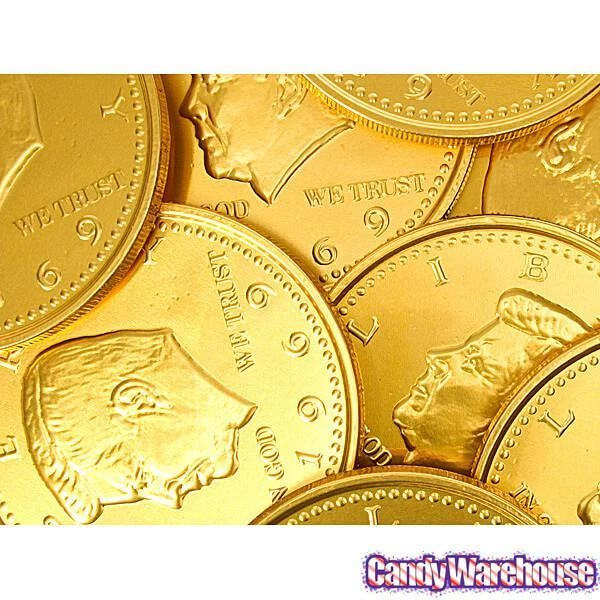 Fort Knox Gold Foiled Milk Chocolate 5-Inch Medallions: 12-Piece Box 5 Fort Knox Gold Foiled Milk Chocolate 5-Inch Medallions: 12-Piece Box - Image 3