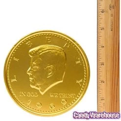 Fort Knox Gold Foiled Milk Chocolate 5-Inch Medallions: 12-Piece Box 11 Fort Knox Gold Foiled Milk Chocolate 5-Inch Medallions: 12-Piece Box -Candy Store fort knox gold foiled milk chocolate 5 inch medallions 12 piece box candy warehouse 4