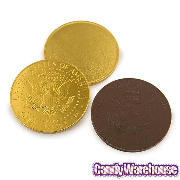 Fort Knox Gold Foiled Milk Chocolate US Dollar Medallions: 30-Piece Box 4 Fort Knox Gold Foiled Milk Chocolate US Dollar Medallions: 30-Piece Box - Image 2