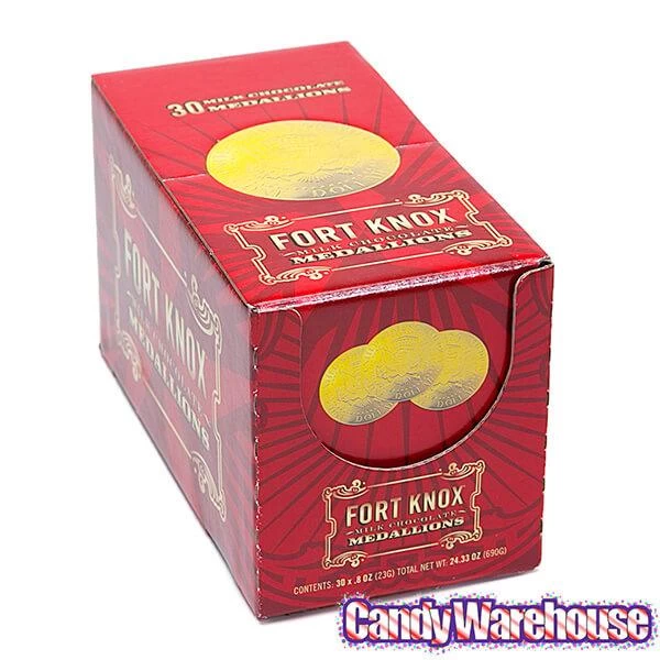 Fort Knox Gold Foiled Milk Chocolate US Dollar Medallions: 30-Piece Box 11 Fort Knox Gold Foiled Milk Chocolate US Dollar Medallions: 30-Piece Box - Image 9
