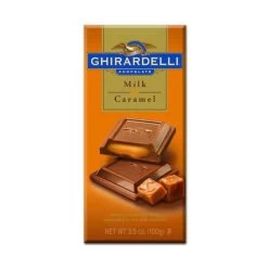 Ghirardelli 3.5-Ounce Milk Chocolate With Caramel Filling Candy Bars: 12-Piece Caddy