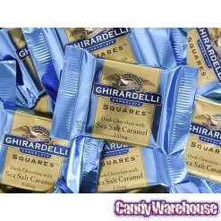 Ghirardelli Dark Chocolate With Sea Salt Caramel Filling Squares: 50-Piece Box -Candy Store ghirardelli dark chocolate with sea salt caramel filling squares 50 piece box candy warehouse 4 ae6292c6 6be3 44cd 9d7f 667688a8b08e