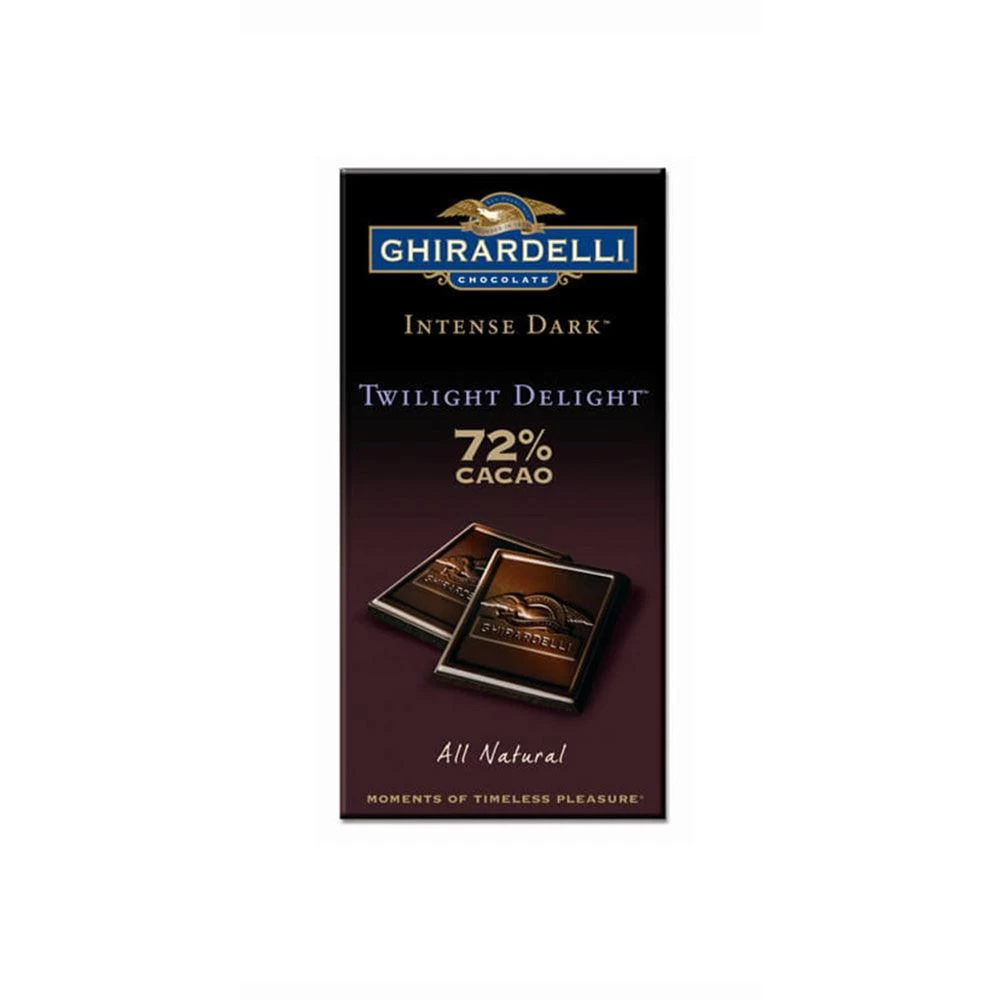 Ghirardelli Intense Dark Chocolate 3.5-Ounce Bars - 72% Twilight Delight: 12-Piece Caddy 3 Ghirardelli Intense Dark Chocolate 3.5-Ounce Bars - 72% Twilight Delight: 12-Piece Caddy