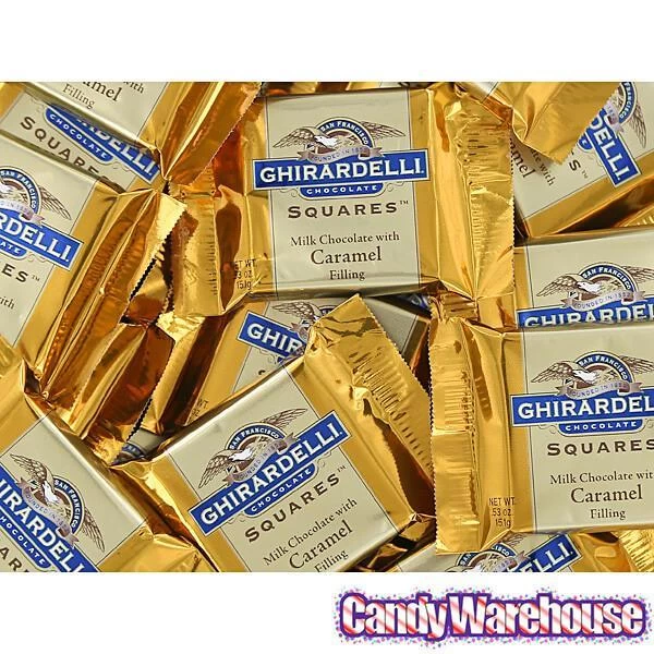Ghirardelli Milk Chocolate With Caramel Filling Squares: 50-Piece Box 6 Ghirardelli Milk Chocolate With Caramel Filling Squares: 50-Piece Box - Image 4