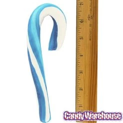 Giant 2-Ounce Blueberry Candy Canes: 12-Piece Box -Candy Store giant 2 ounce blueberry candy canes 12 piece box candy warehouse 3