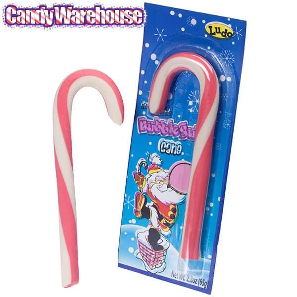 Giant Bubble Gum Candy Canes: 12-Piece Box 4 Giant Bubble Gum Candy Canes: 12-Piece Box - Image 2