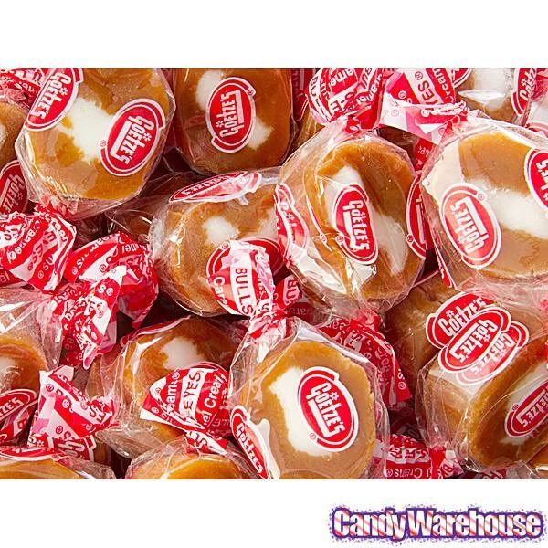 Goetze's Caramel Creams Bulls Eyes Candy - Vanilla: 100-Piece Tub 4 Goetze's Caramel Creams Bulls Eyes Candy - Vanilla: 100-Piece Tub - Image 2