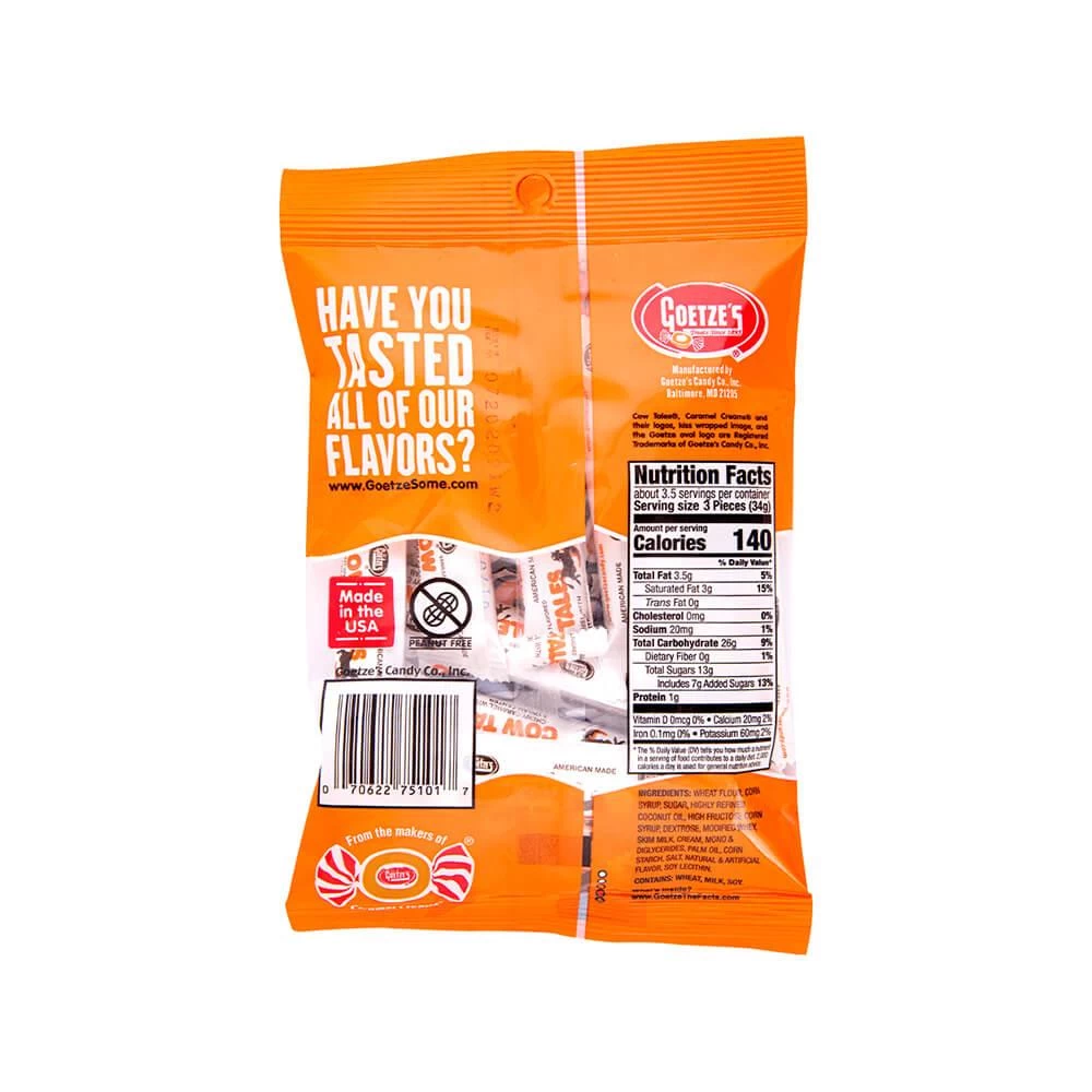 Goetze's Mini Cow Tales Caramel Cream Candy: 3LB Box 4 Goetze's Mini Cow Tales Caramel Cream Candy: 3LB Box - Image 2