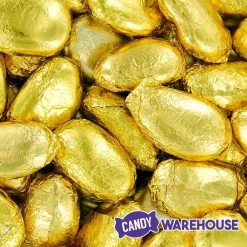 Gold Foil Wrapped Jordan Almonds Candy: 1LB Bag -Candy Store gold foil wrapped jordan almonds candy 1lb bag candy warehouse 2