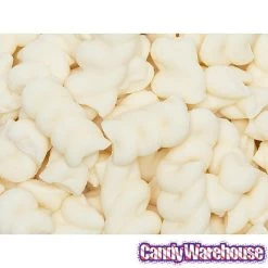 Guittard White Satin Ribbons: 50LB Bag -Candy Store guittard white satin ribbons 50lb bag candy warehouse 3