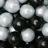 Gumballs Color Combo - Silver And Black: 4LB Box -Candy Store gumballs color combo silver and black 4lb box candy warehouse 1