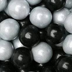 Gumballs Color Combo - Silver And Black: 4LB Box